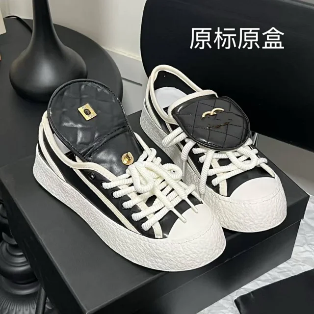 Chanel Sneakers Quilted Flap Platform product detail image 1