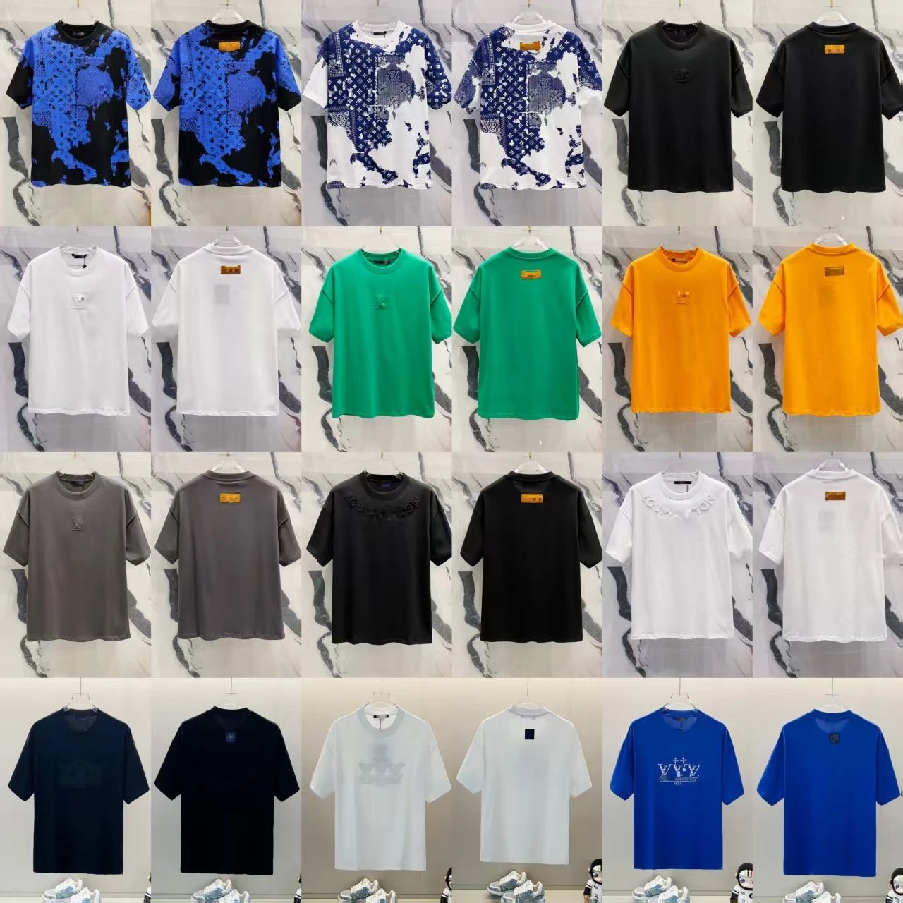 Louis Vuitton x Streetwear Collection Graphic Print T-Shirt in White and Black - 5