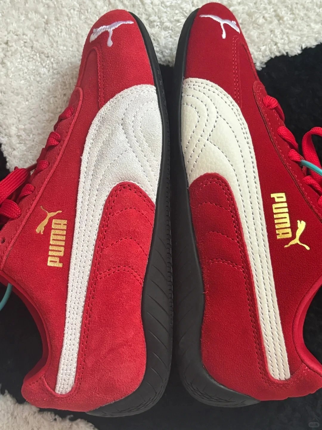 Puma Roma OG Red White Gold Sneakers - 11