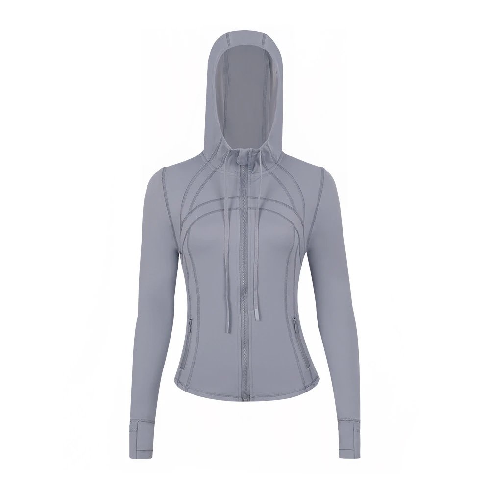 Design Performance Hooded Windbreaker Blue Activewear Jacket - 25