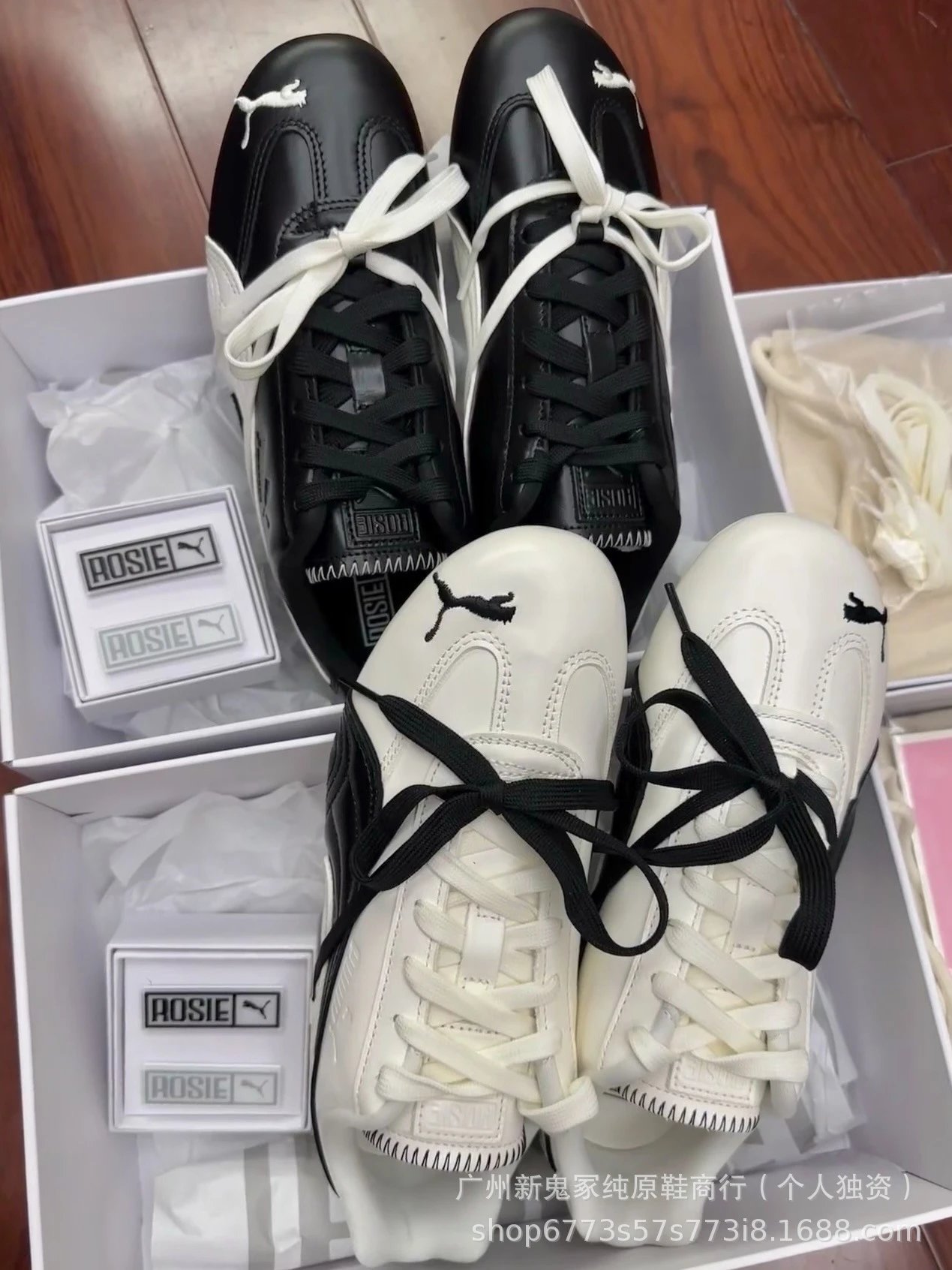 Puma x Rosie Huntington-Whiteley RS-X Soft Pink Black Sneakers - 3
