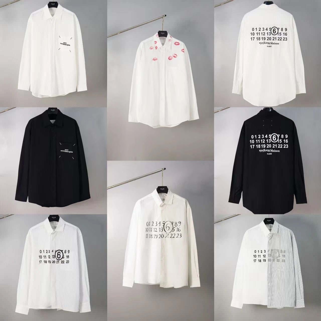 Celine Kiss Print Oversized Shirt White - 4