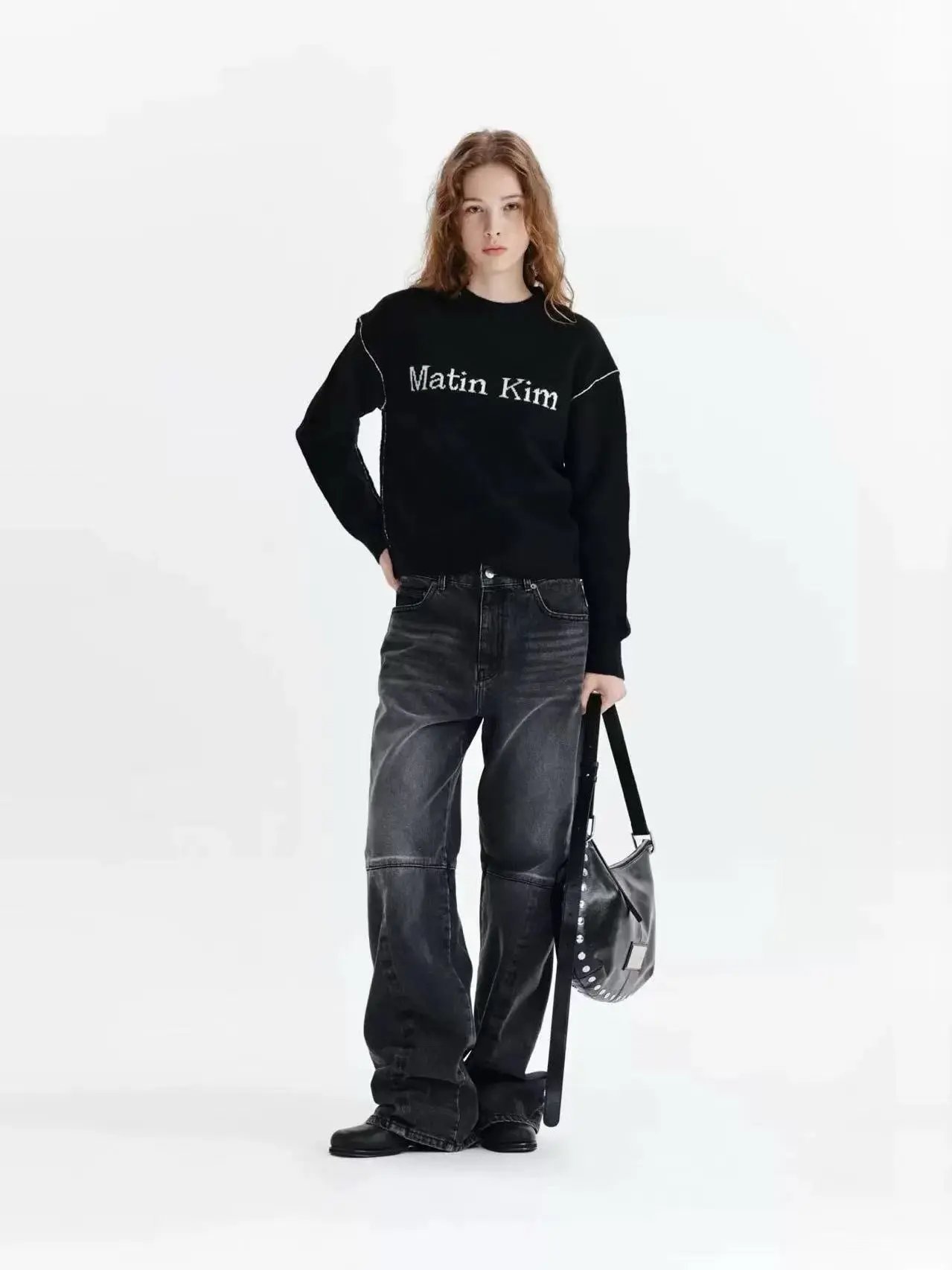 Matin Kim Embroidered Cropped Sweater Off-White - 60