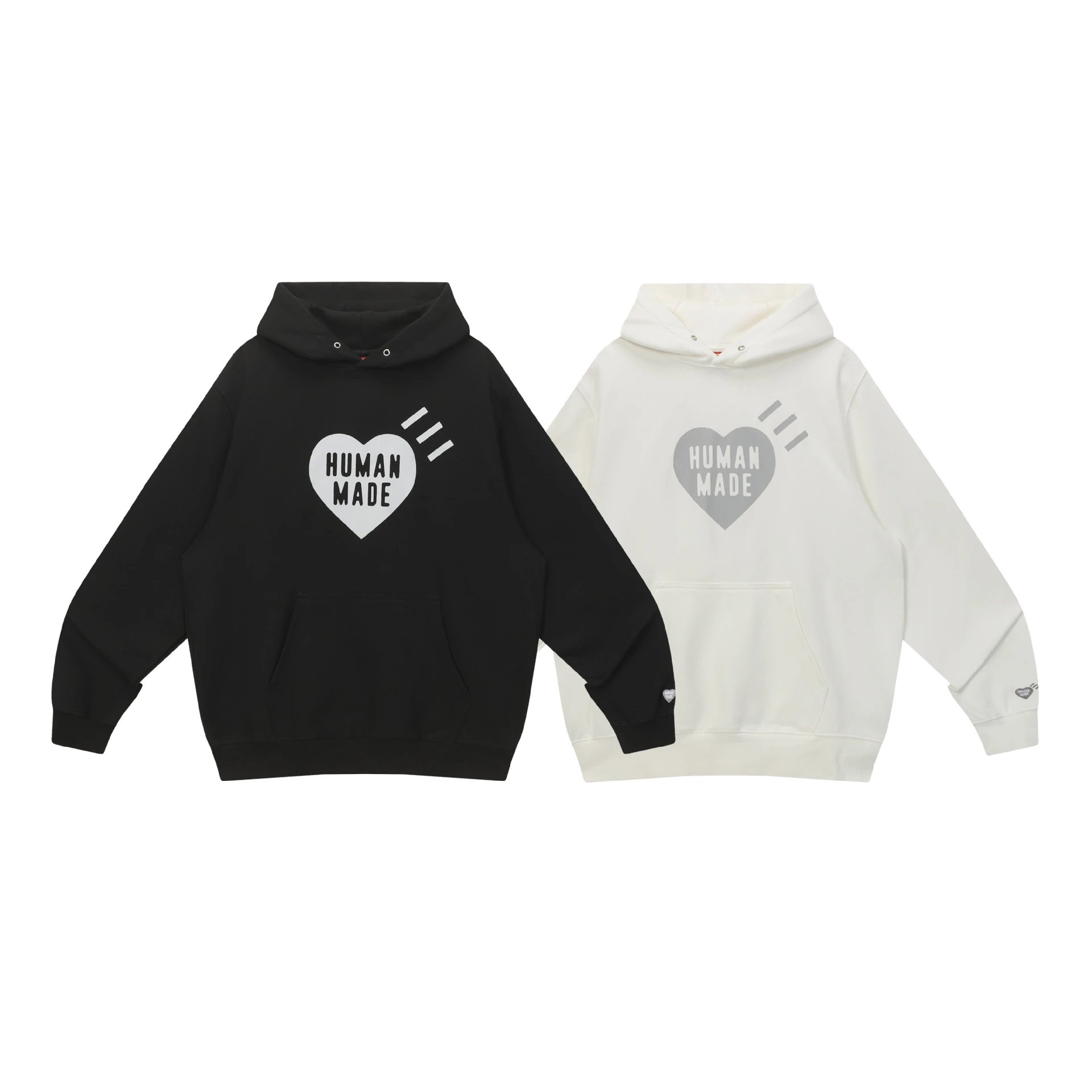 Human Made Heart Logo Hoodie Off-White - 3