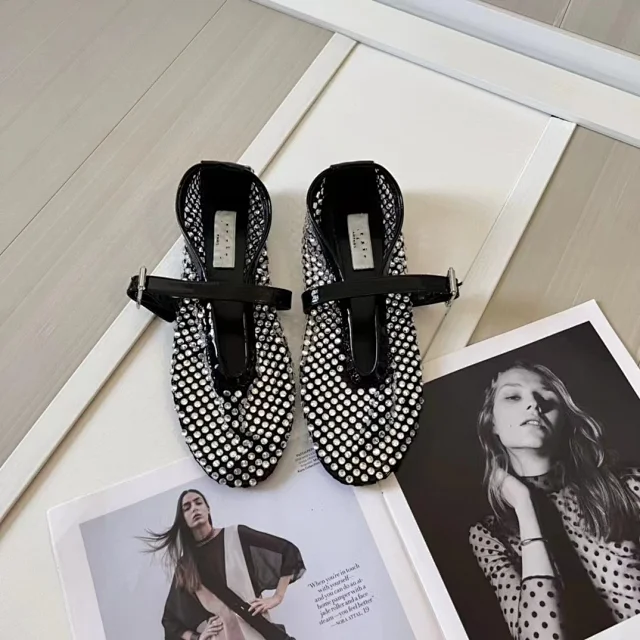 Unbranded Casual Shoes Mesh Mary Jane Flats product detail image 1