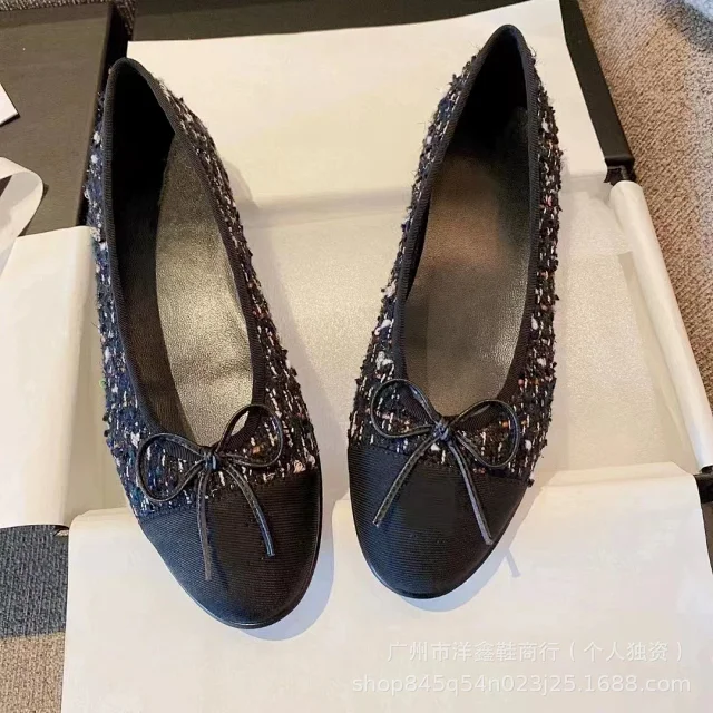 Unbranded Leather Shoes Cap-Toe Bow Ballet Flats product detail image 20