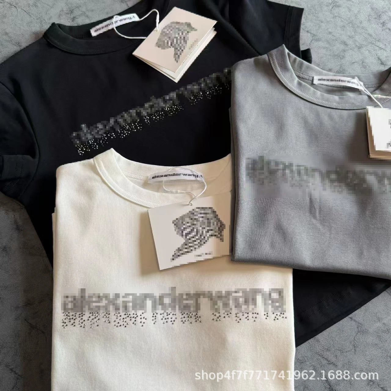 Alexander McQueen Logo-Print White T-Shirt and Denim Jeans Set - 11