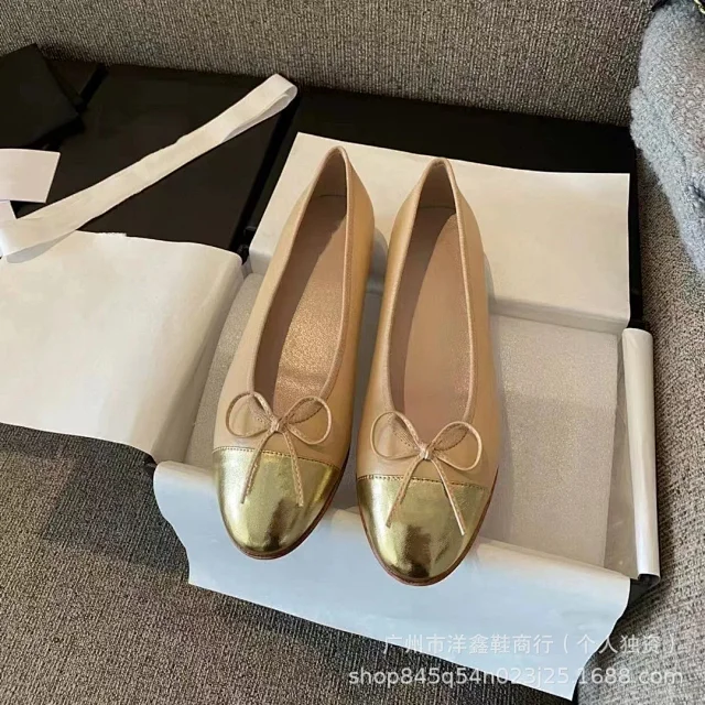 Unbranded Leather Shoes Cap-Toe Bow Ballet Flats product detail image 17
