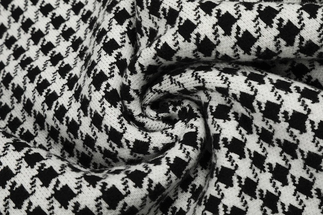 Polo Ralph Lauren Houndstooth Cardigan Black/White Knit Cardigan - 15