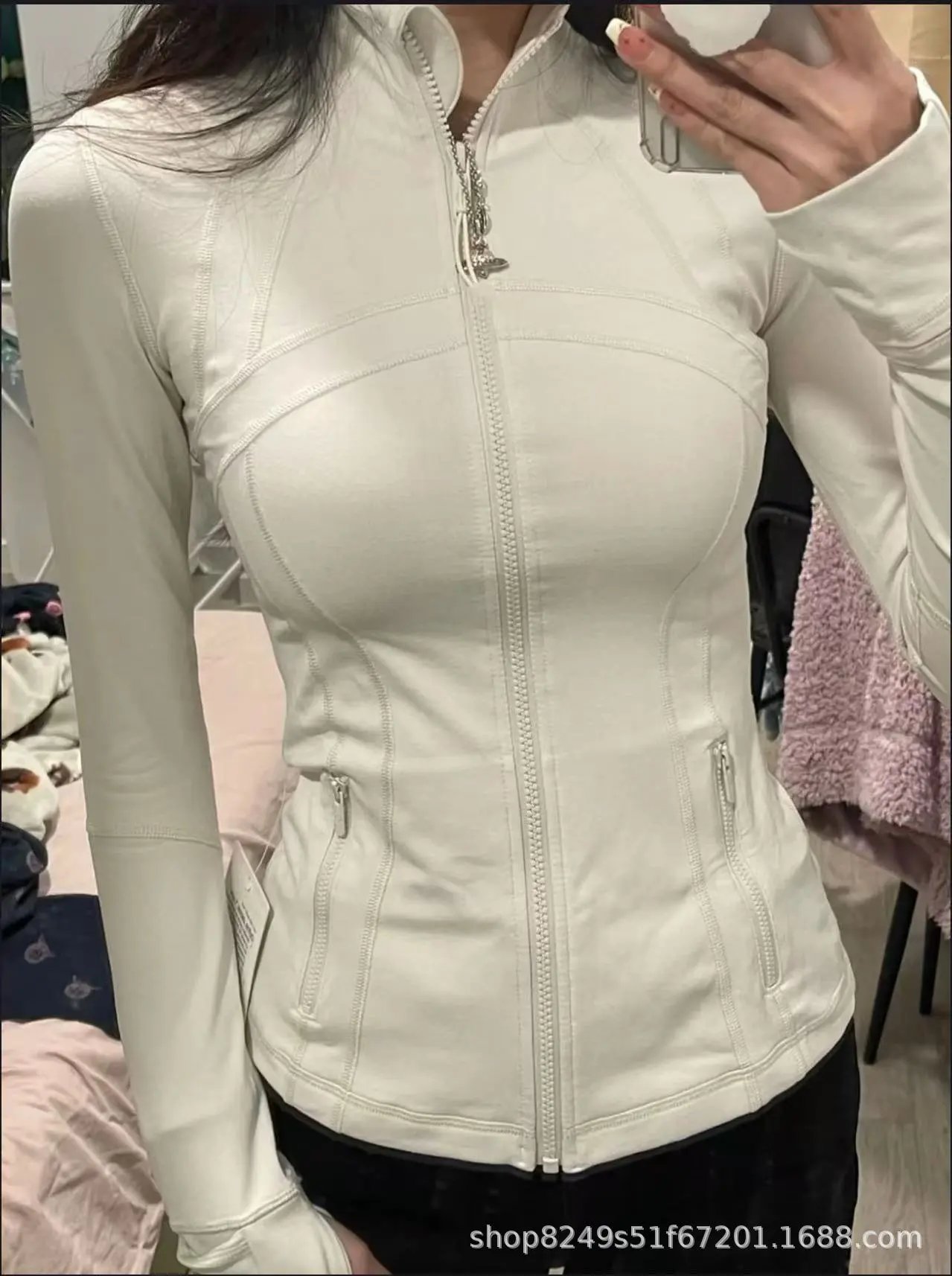 Design Performance Zip-Up Jacket Light Blue Activewear - 7