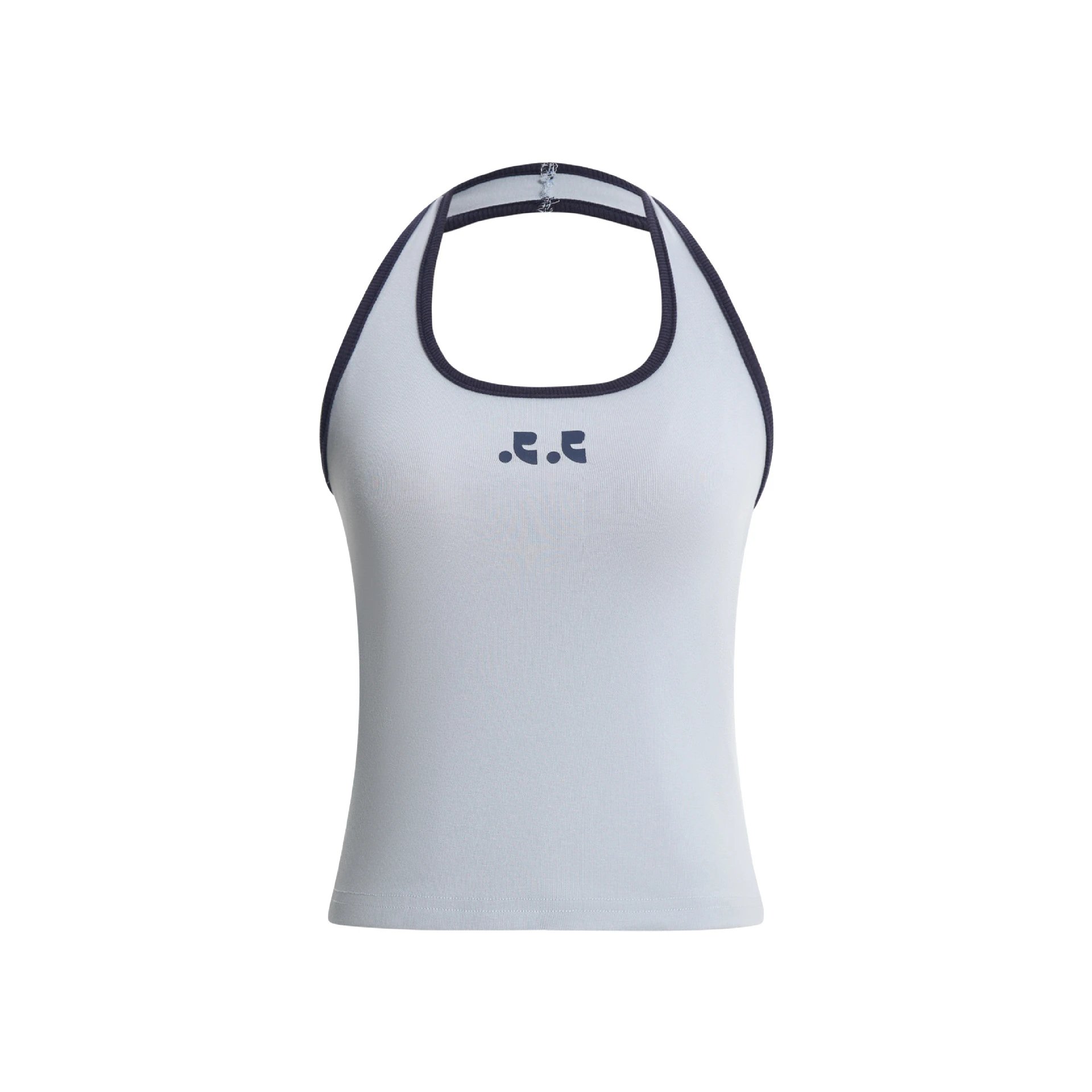 GRA Halter Neck Tank Top Gray - 7