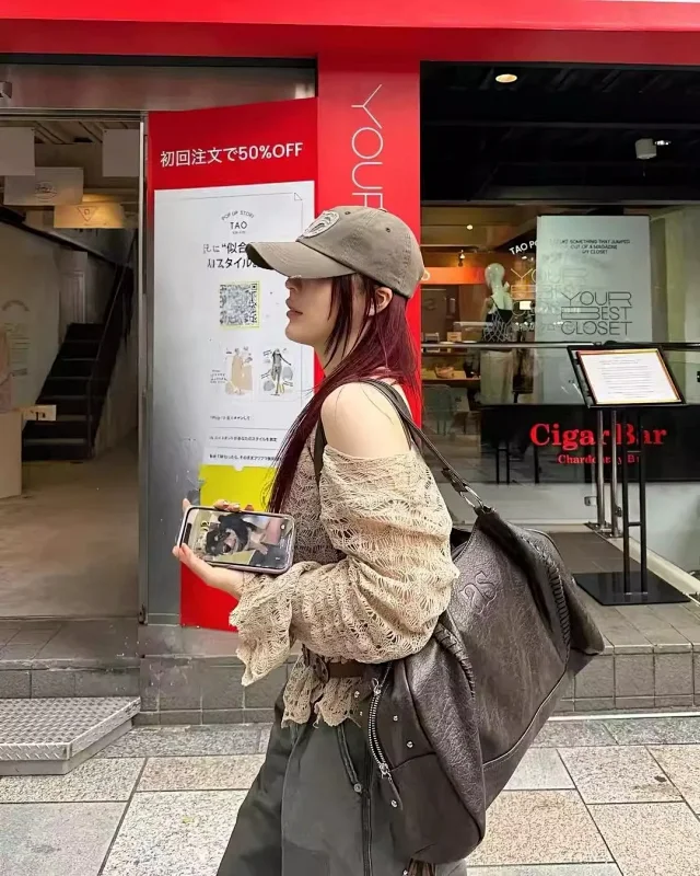 as"on Shoulder Bags Slouchy Motorcycle Bag product detail image 60