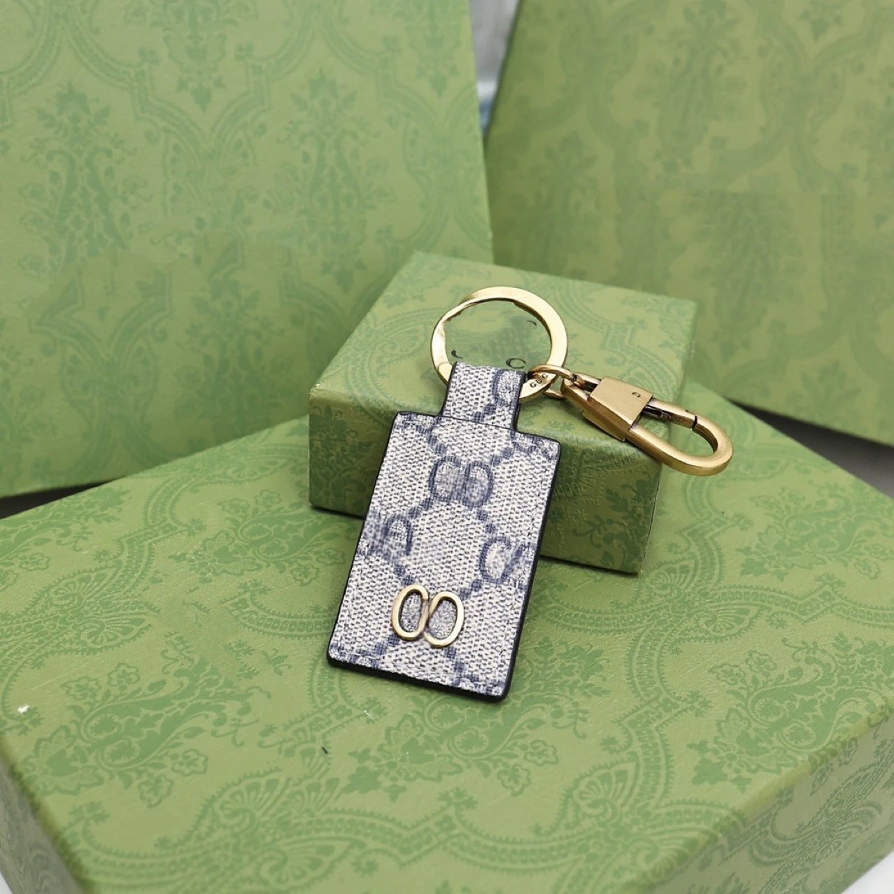 Gucci GG Marmont Keychain Black Leather Accessories - 2