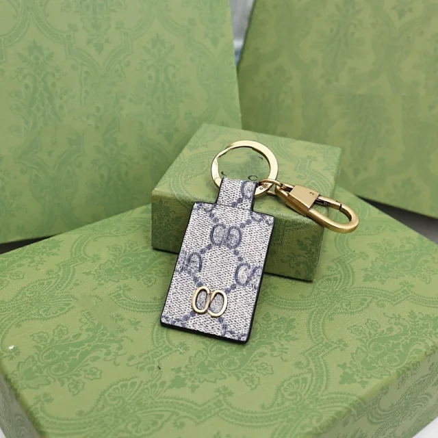 Gucci Uncategorized Leather GG Monogram Keychain product detail image 1