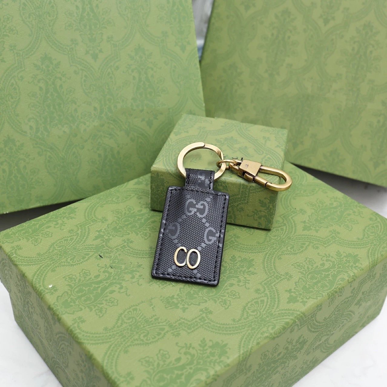 Gucci GG Marmont Keychain Black Leather Accessories - 3