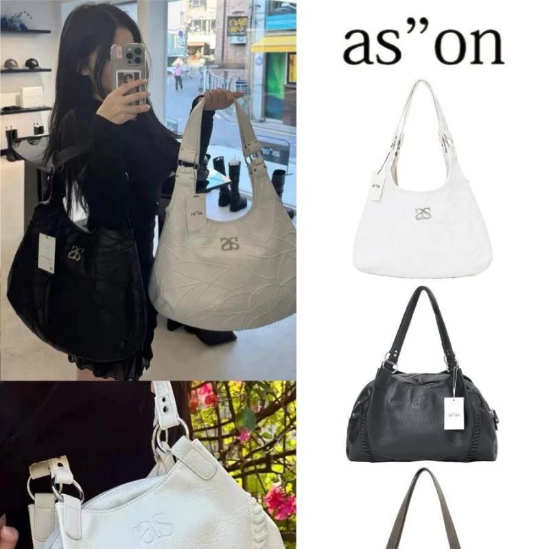 Korean Streetwear ason Wander Bag – Park Min-ju Same Style Motorcycle Bag, Large-Capacity Tote for Women: findsindex.com