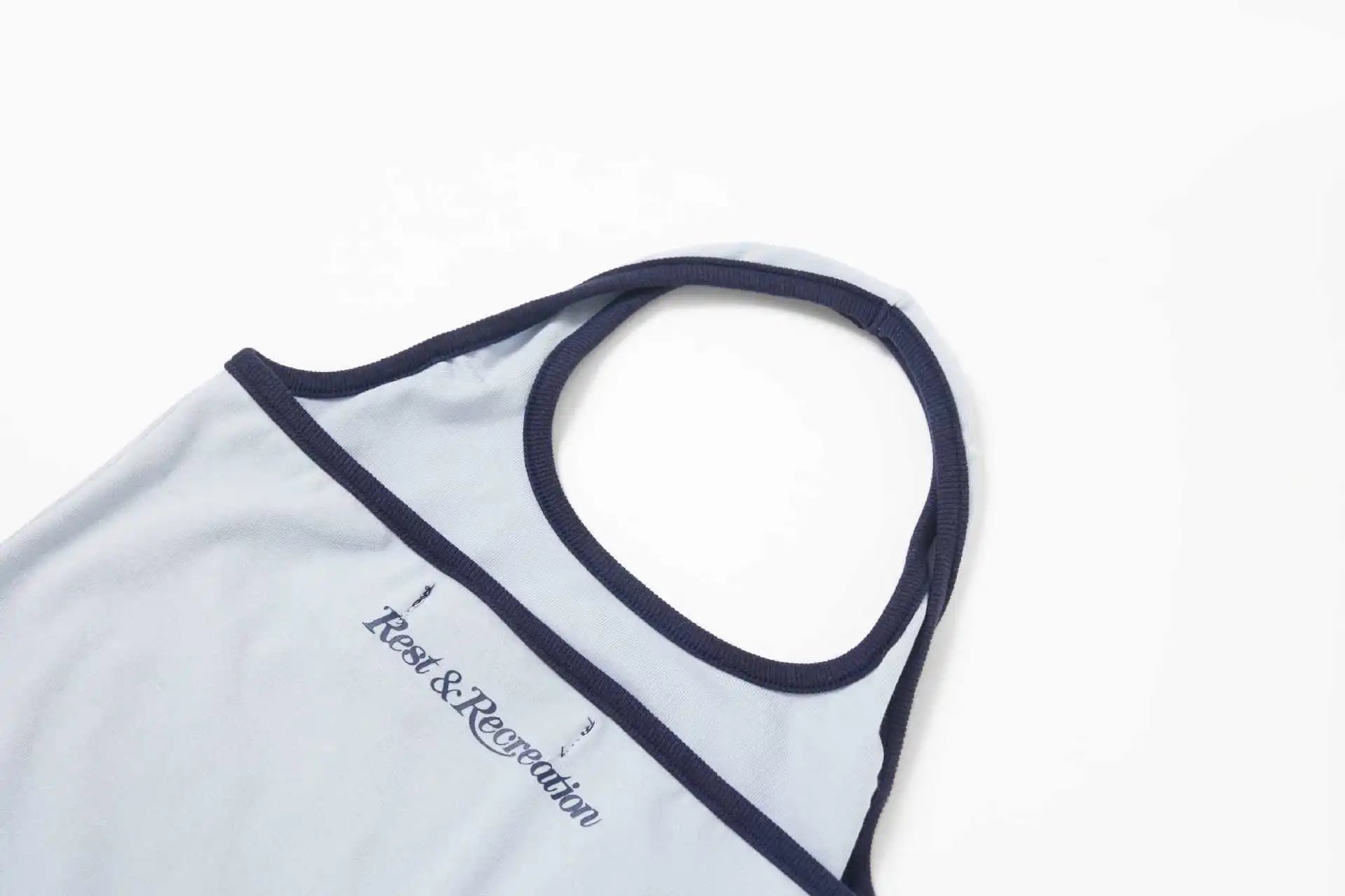 GRA Halter Neck Tank Top Gray - 13