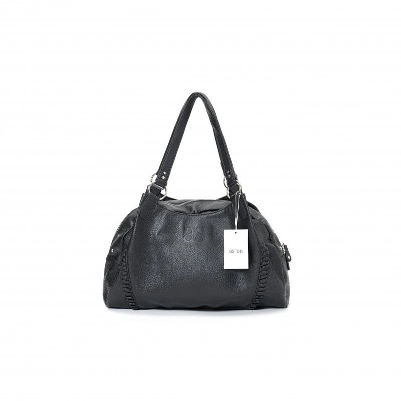 as"on Shoulder Bags Slouchy Motorcycle Bag — 133 ason Hobo Bag - Black