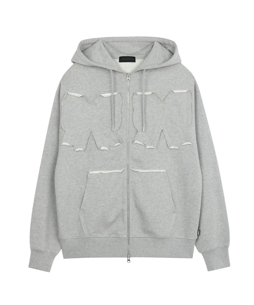 Gallery Dept. Distressed Elephant Hoodie Gray - 4