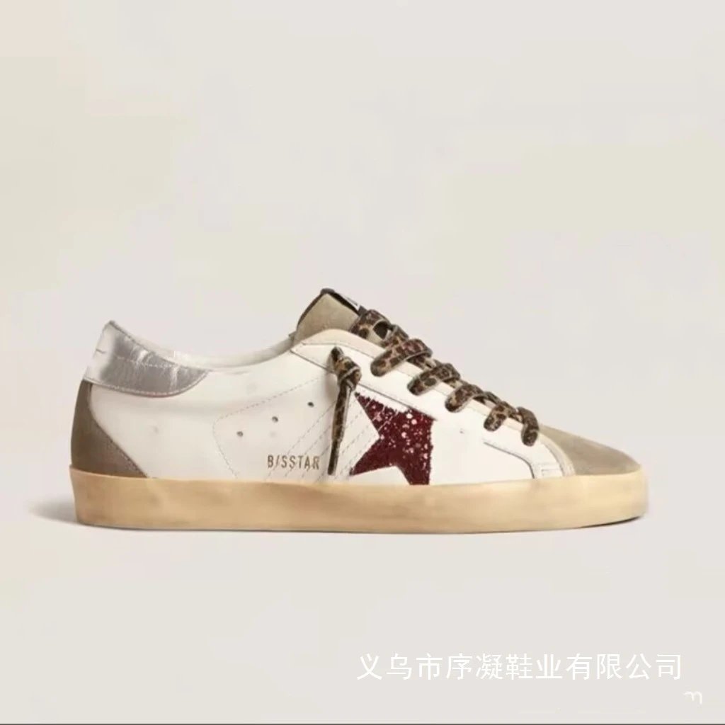 Golden Goose Superstar White and Silver Leather Sneakers - 13