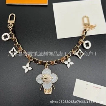 Unbranded Uncategorized Floral Charm Bag Chain Keychain product detail image 2
