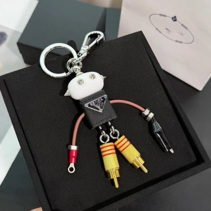Prada Robot Keychain Multicolor Accessories - 6