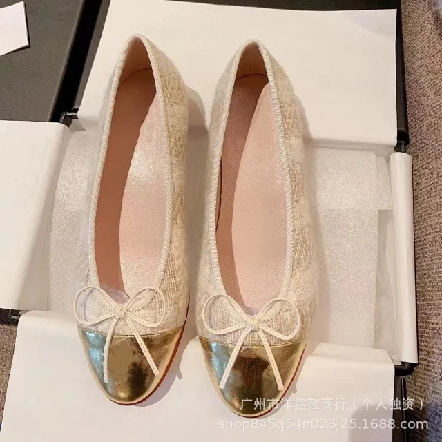 Unbranded Leather Shoes Cap-Toe Bow Ballet Flats product detail image 19
