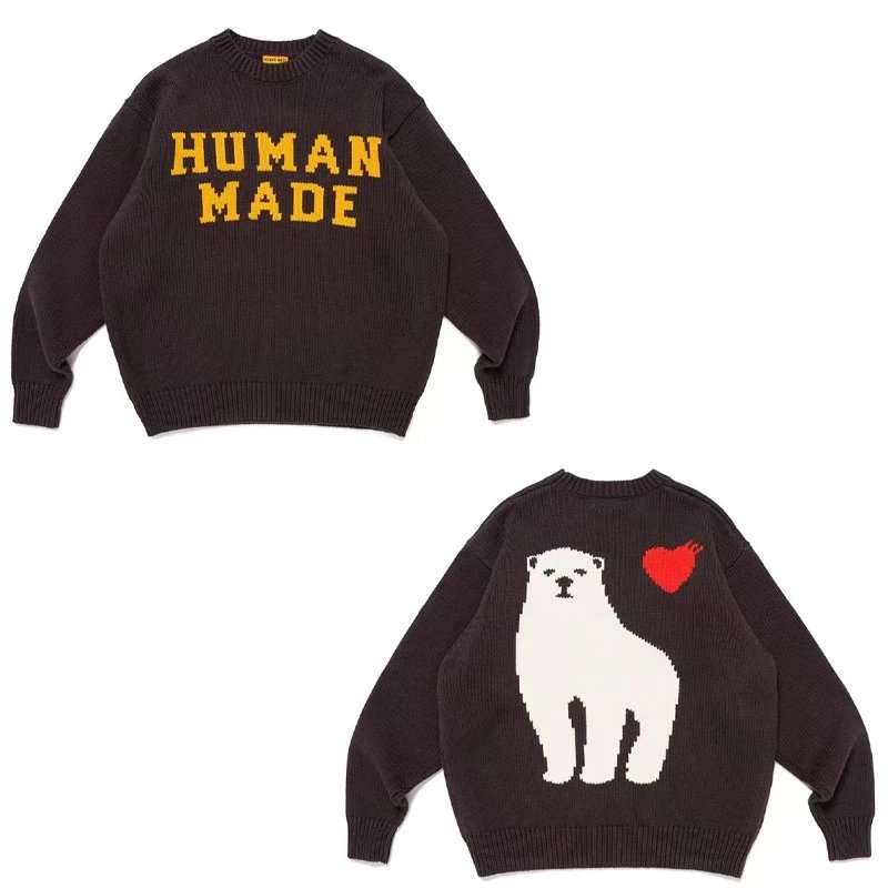 Human Made Fair Isle Knit Sweater Navy - 5