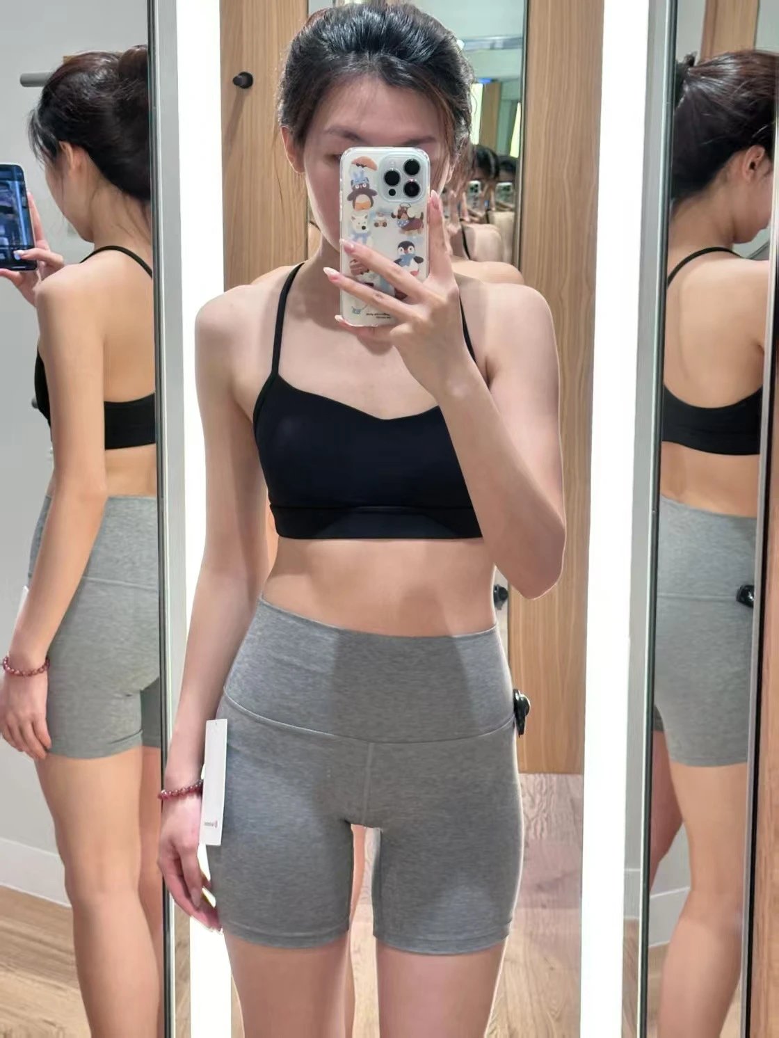 Design Racerback Sports Bra Charcoal Activewear - 11