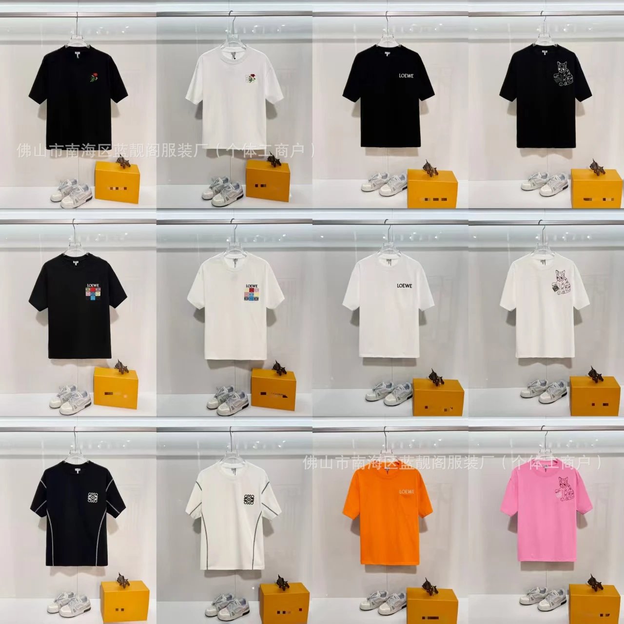 Loewe Logo Pocket T-Shirt White - 4