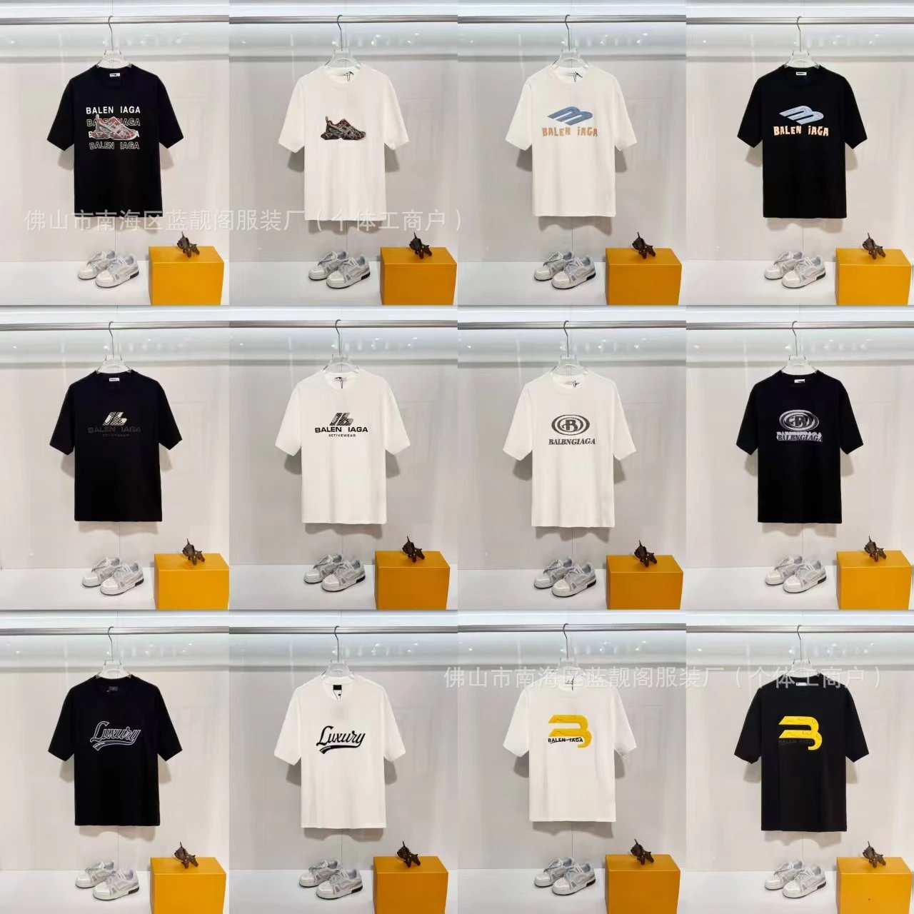 Balenciaga x BALEN IAGA Graphic Print Black T-Shirt - 5