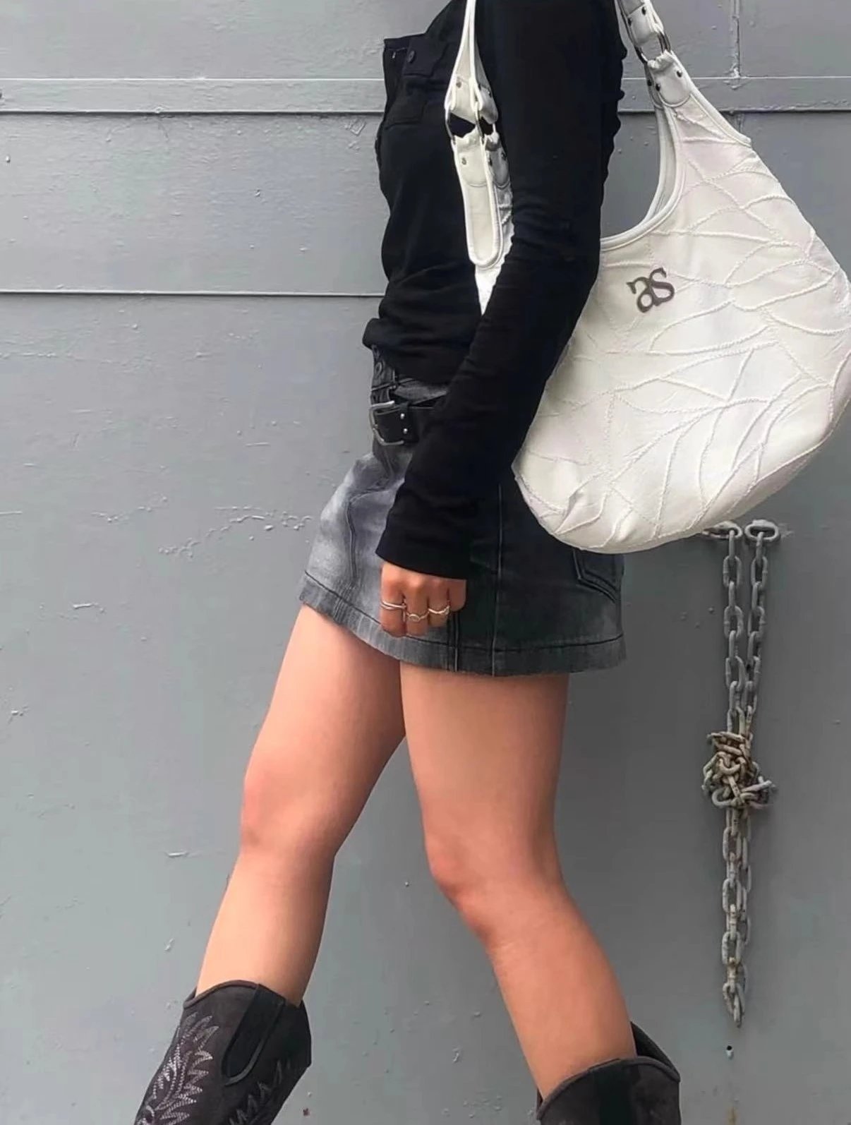 Prada Bowler Bag Black Leather Handbag - 64