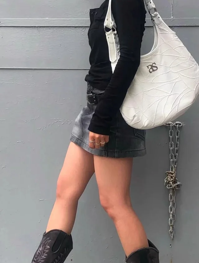 as"on Shoulder Bags Slouchy Motorcycle Bag product detail image 63