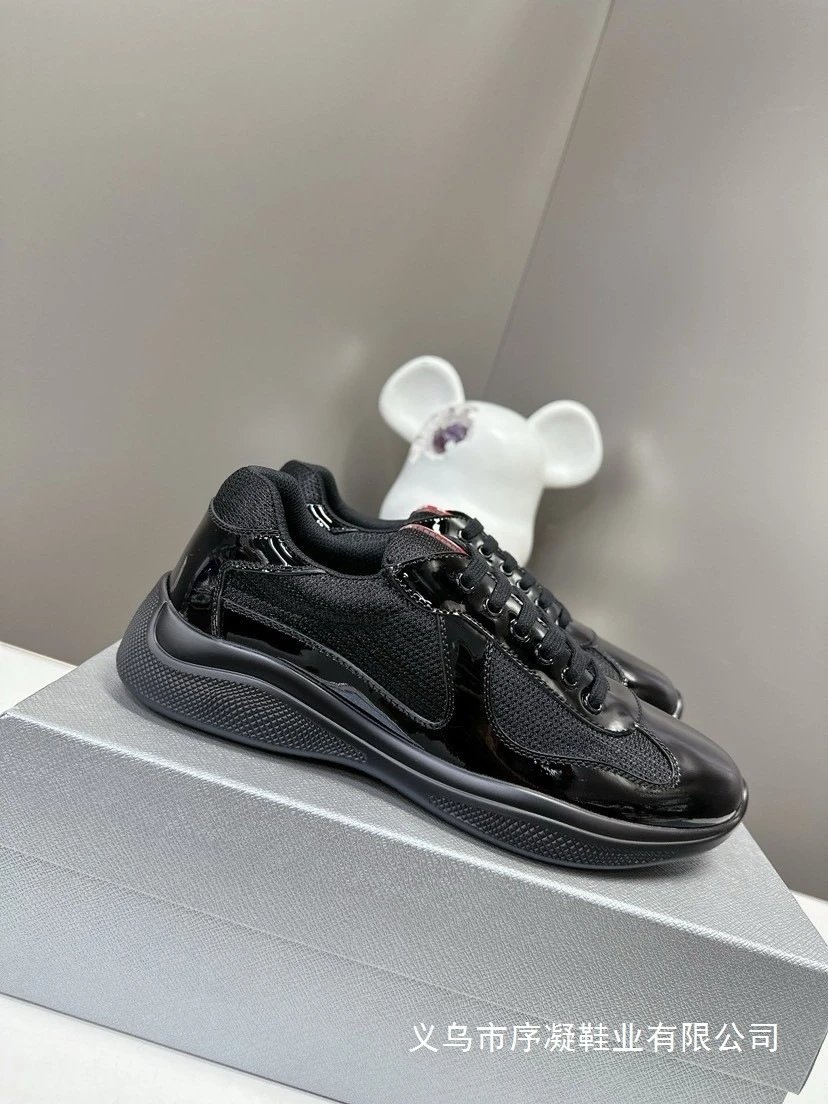 Prada Re-Nylon Runner Black and Red Sneakers - 2