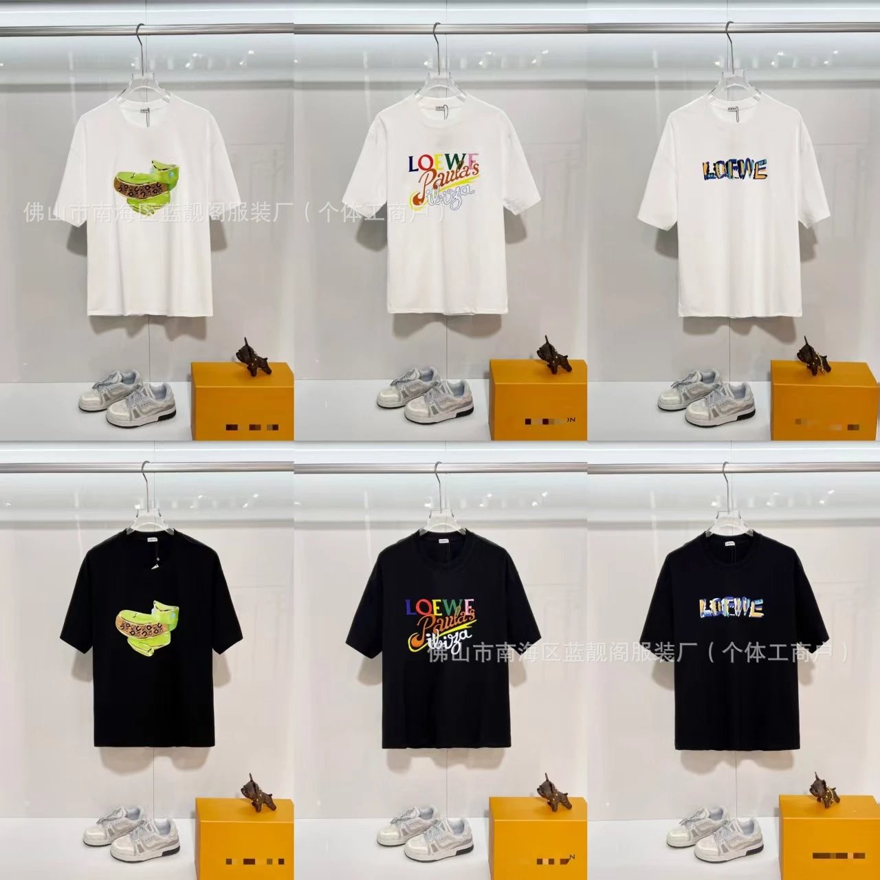 Loewe Anagram Logo Print White T-Shirt - 4