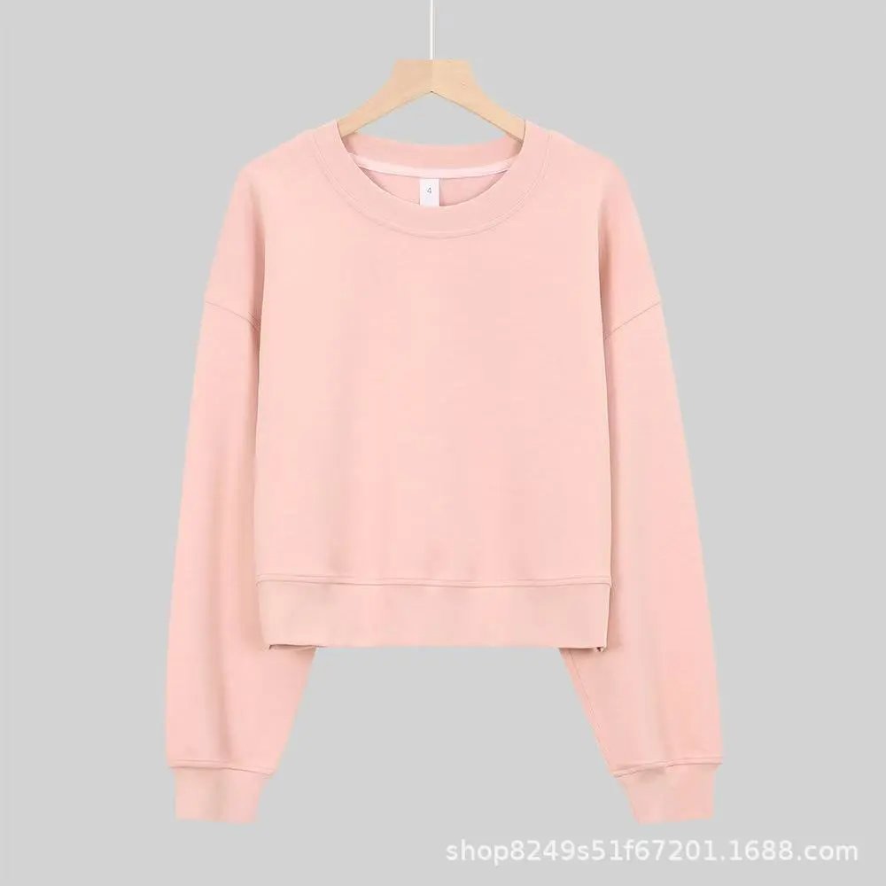 Strawberry milkshake ovz round neck short hoodie