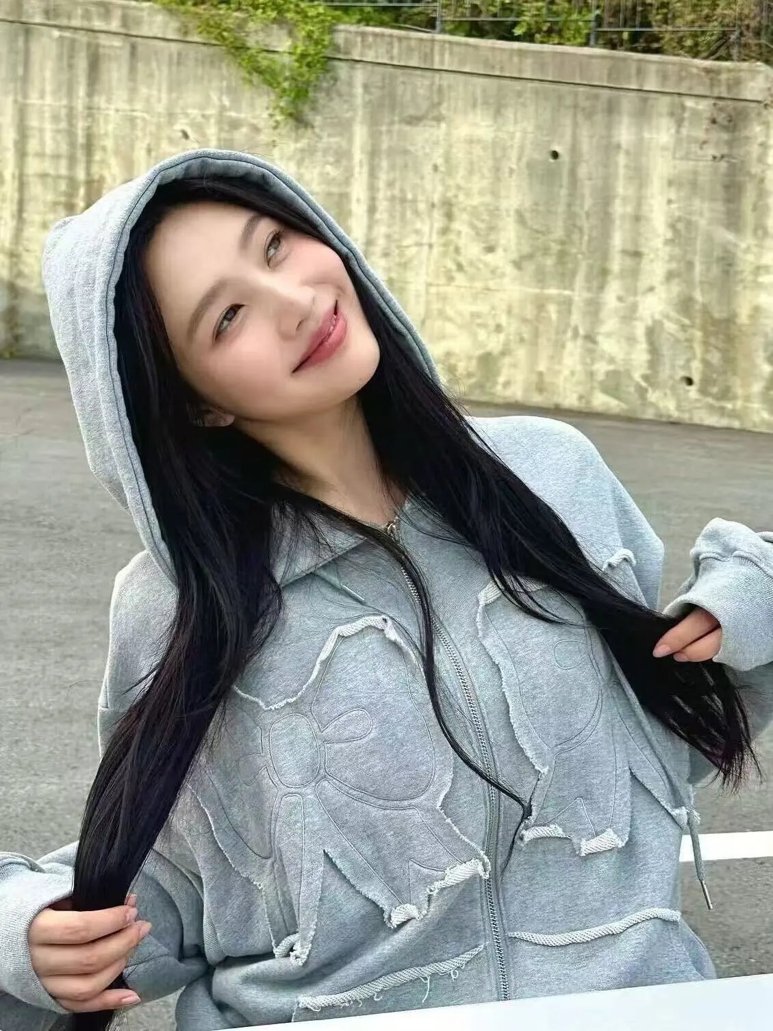Gallery Dept. Distressed Elephant Hoodie Gray - 30