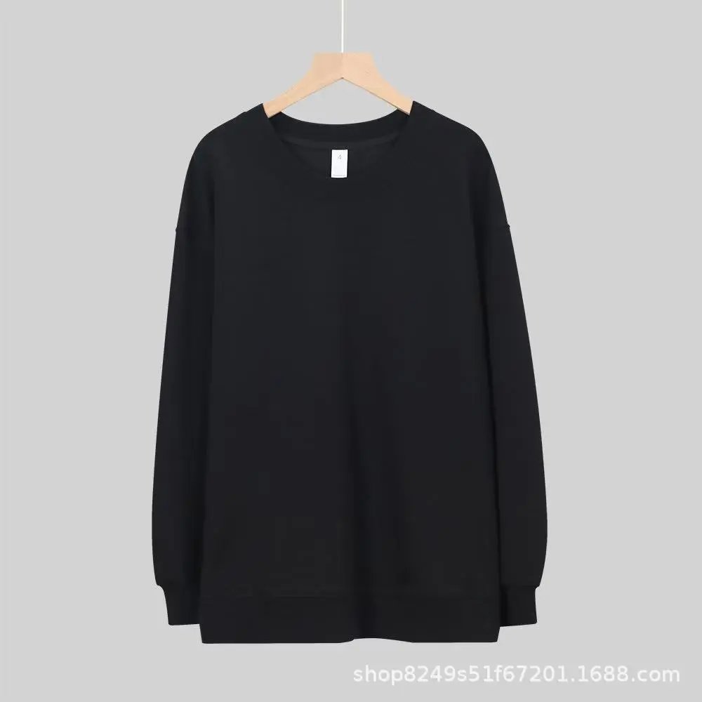 Plain Black Oversized Crewneck Sweatshirt