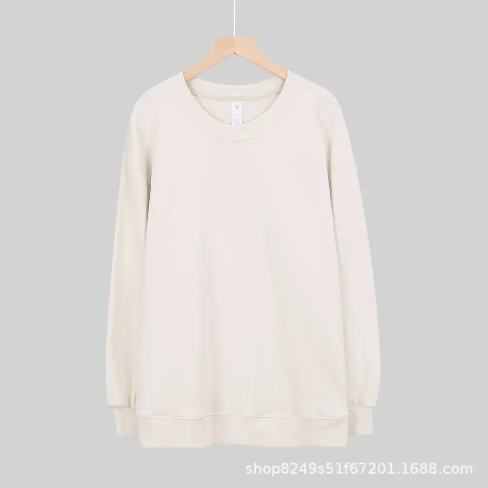Albumin po round neck long hoodie