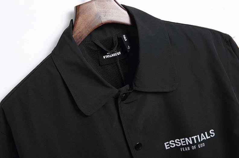 Fear of God Essentials Coach Jacket Beige Outerwear - 16