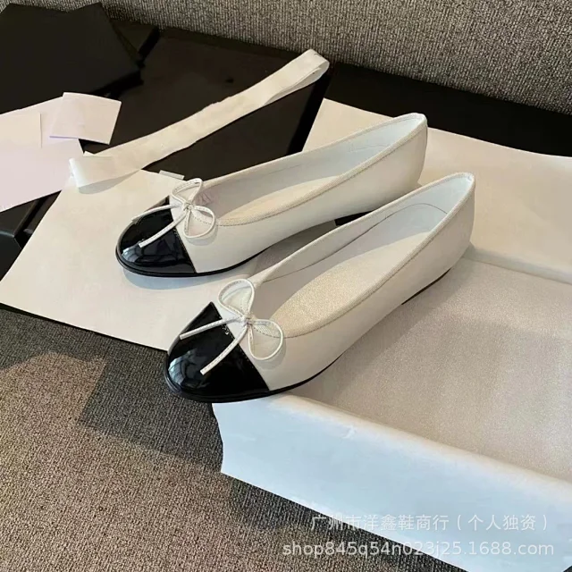 Unbranded Leather Shoes Cap-Toe Bow Ballet Flats product detail image 10