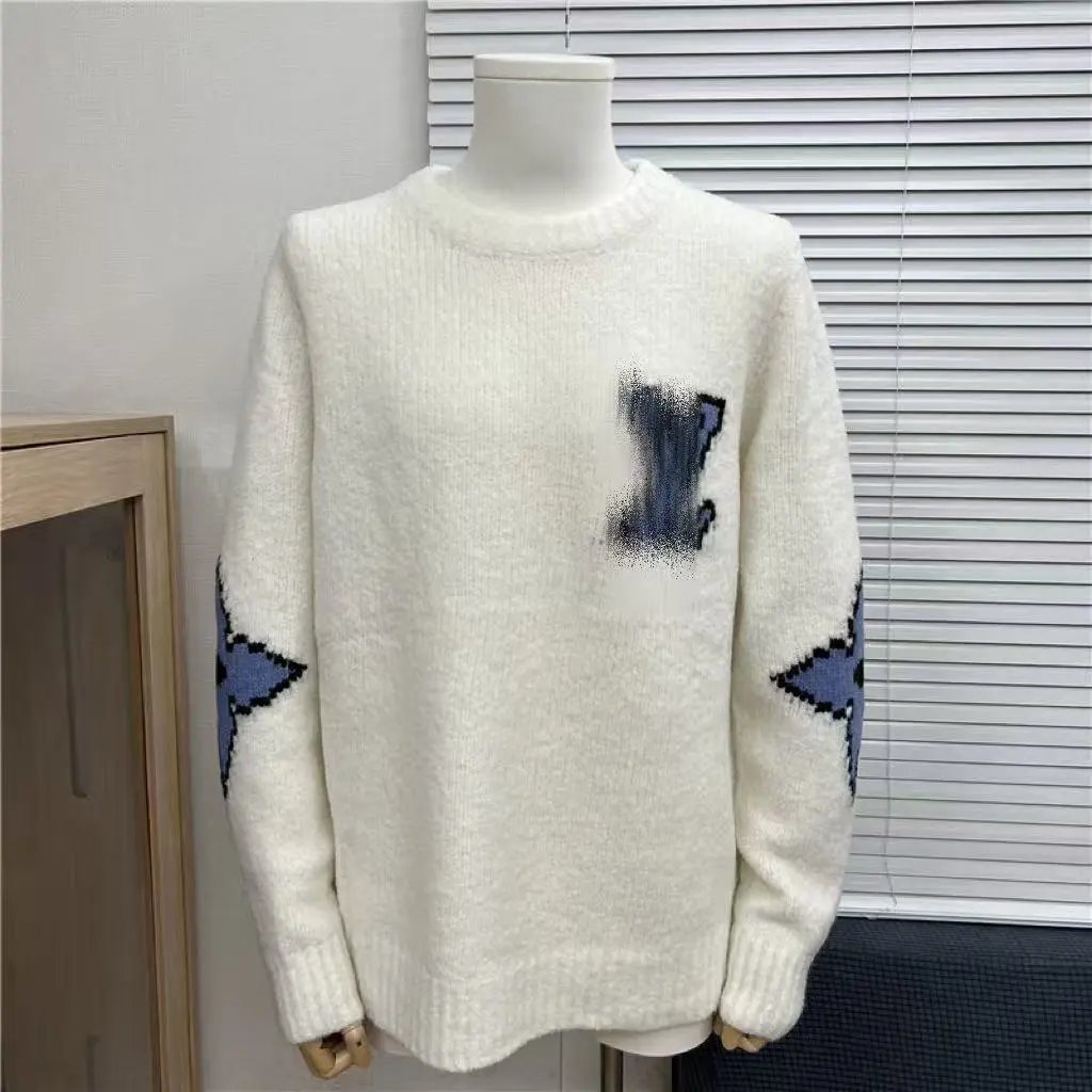 Gallery Dept. Distressed Logo Knit Sweater White - 6