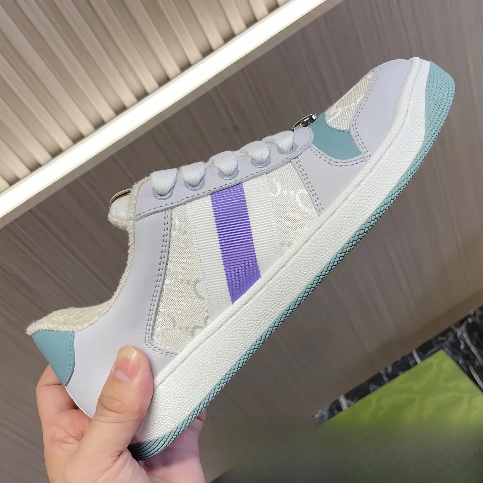 Gucci Ace Sneakers Black with Web Stripe and GG Monogram - 19