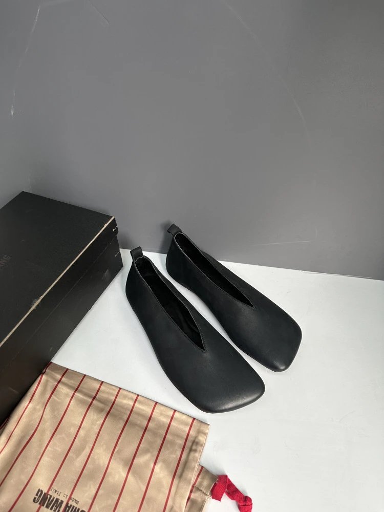 Maison Margiela Tabi Loafers Black Leather Shoes - 14