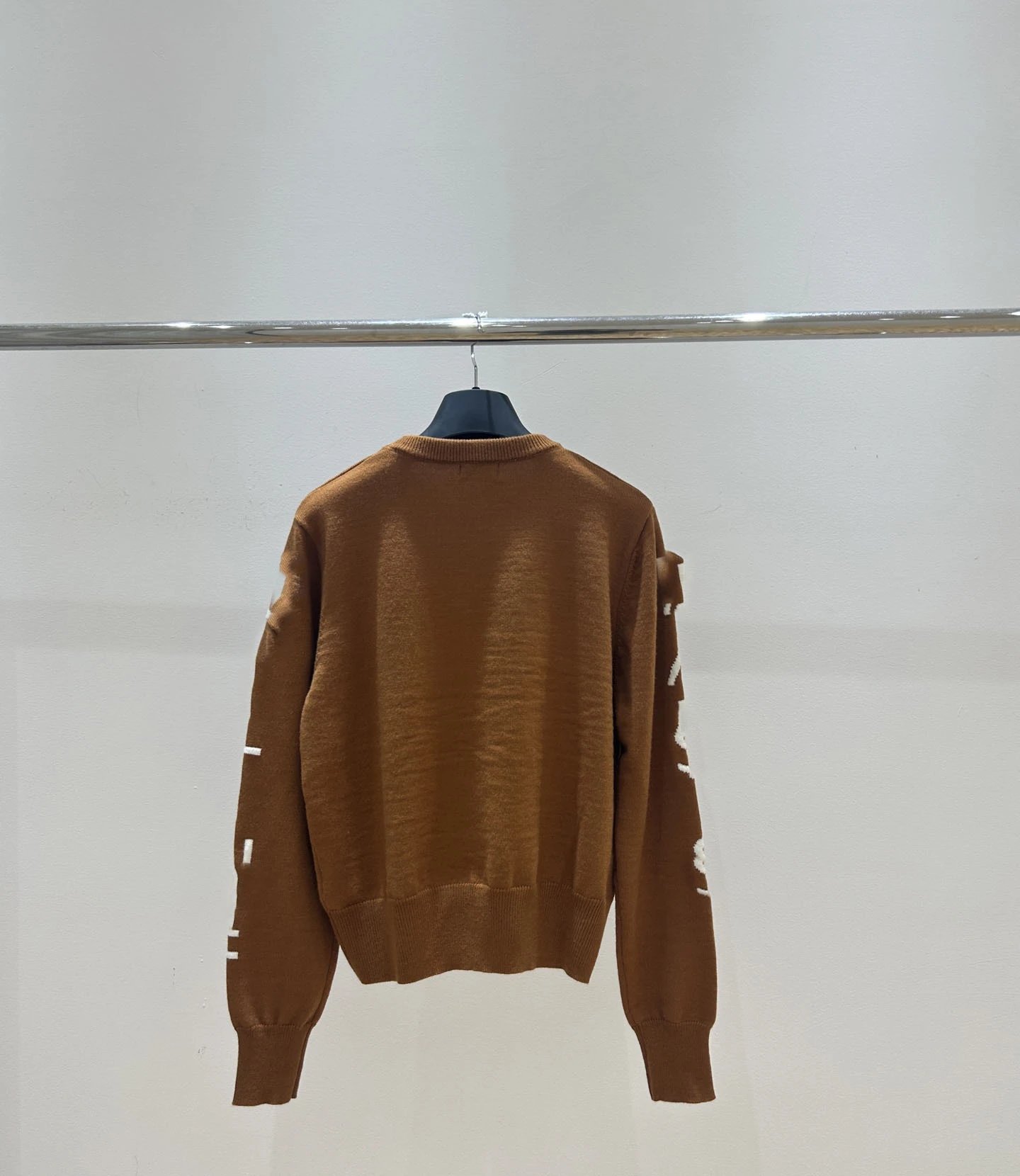 Dior CD Logo Intarsia Knit Sweater Camel - 4