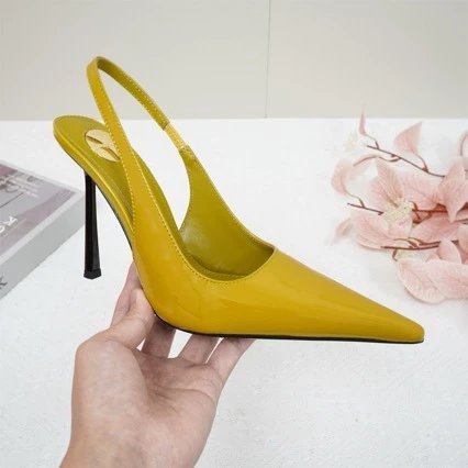 Saint Tears Slingback Stiletto Yellow Heels - 6