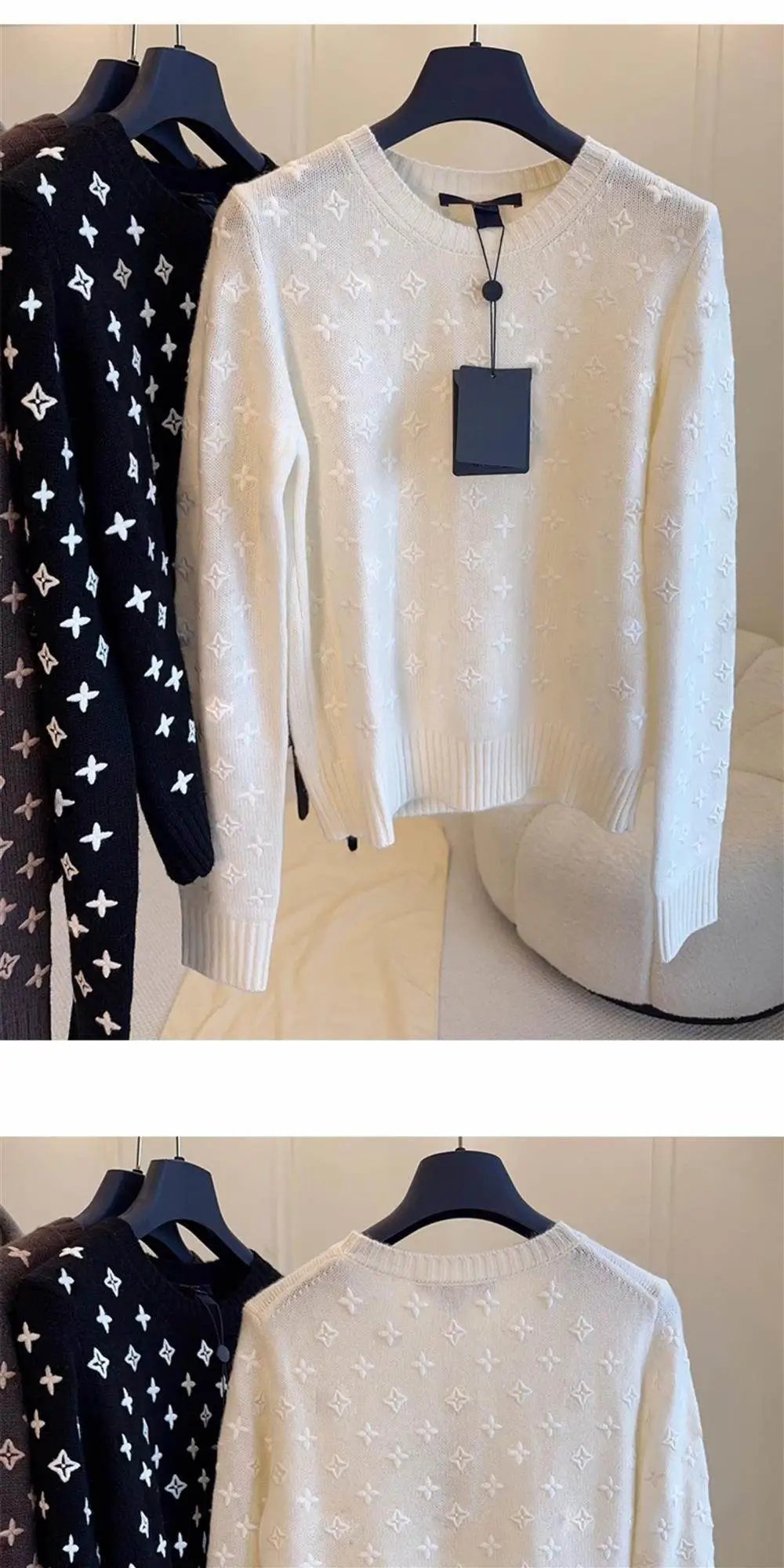Louis Vuitton Monogram Knit Sweater Navy - 3