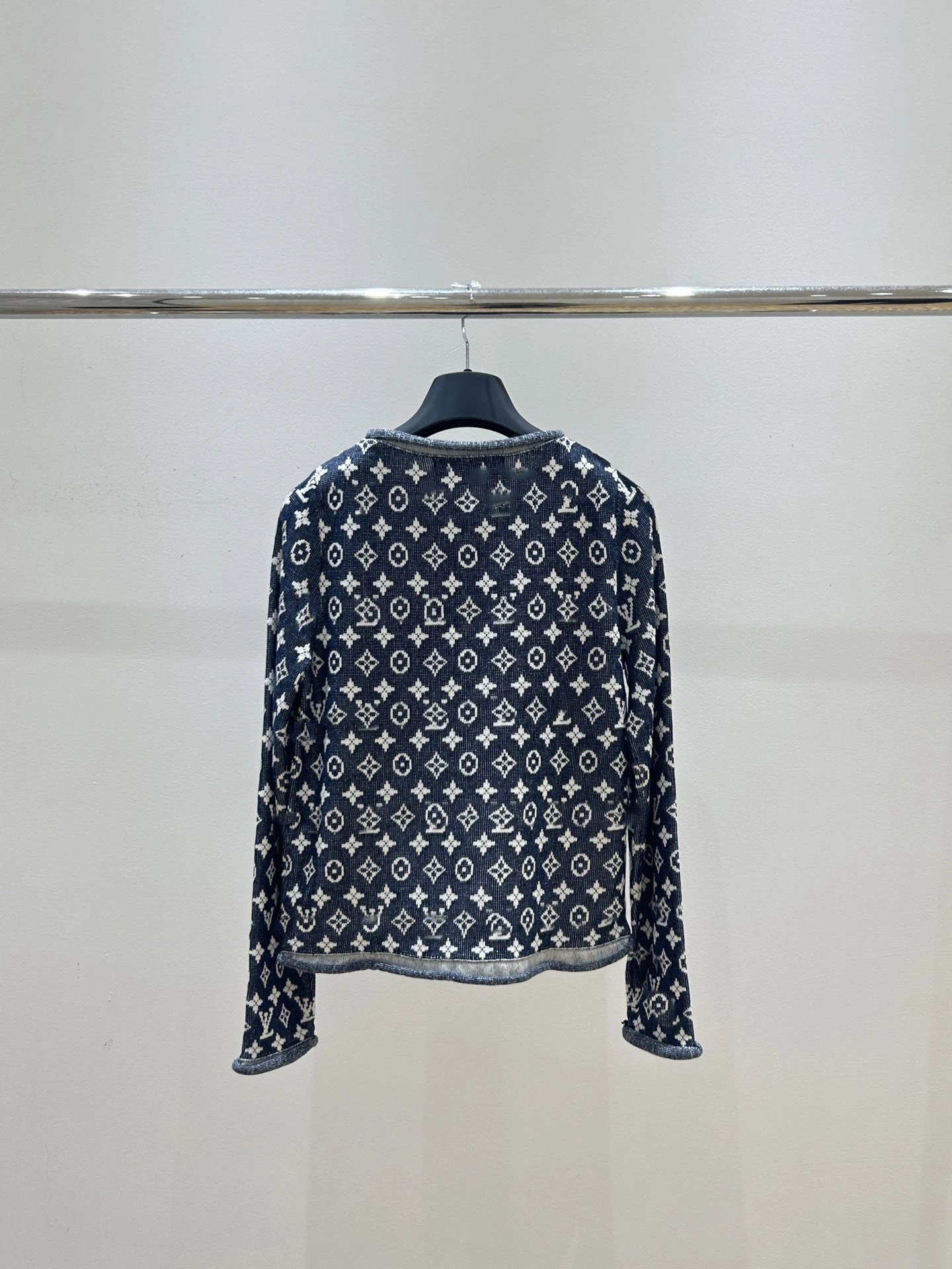 Louis Vuitton Monogram Knit Sweater Navy - 6