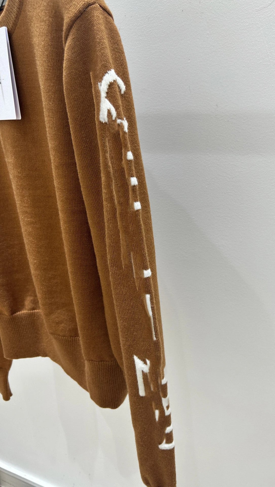 Dior CD Logo Intarsia Knit Sweater Camel - 8