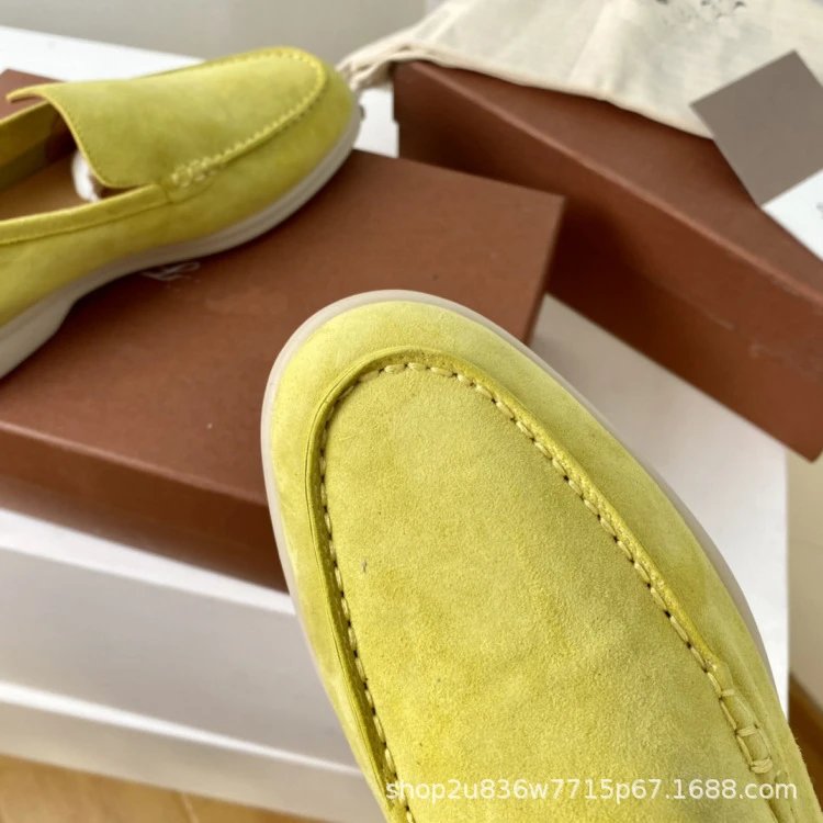 Design Suede Loafers Dusty Rose Casual Shoes - 10